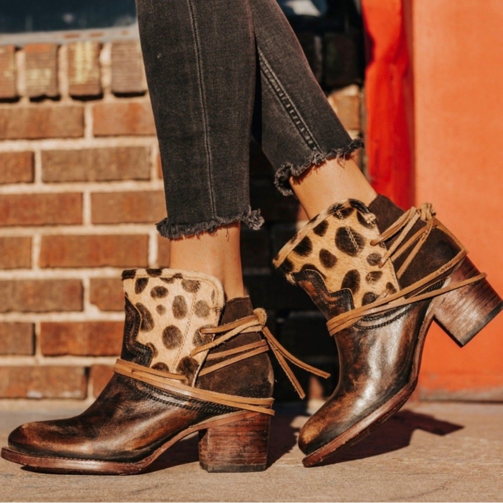 FreeBird Casey Leopard Booties